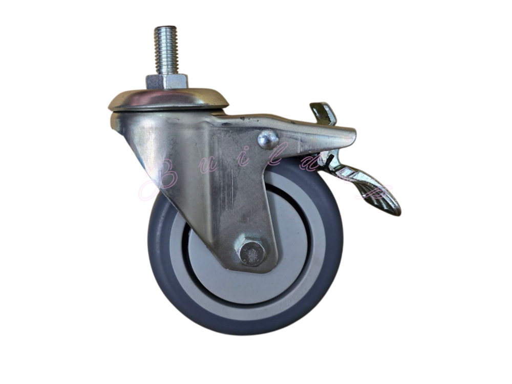 M12S-100B  螺牙式100剎車輪