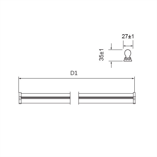 LED T5 白光 二呎一體輕量化燈管(支架燈/串接燈)