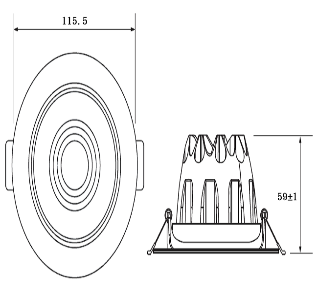 LED 9公分 高效聚光COB崁燈