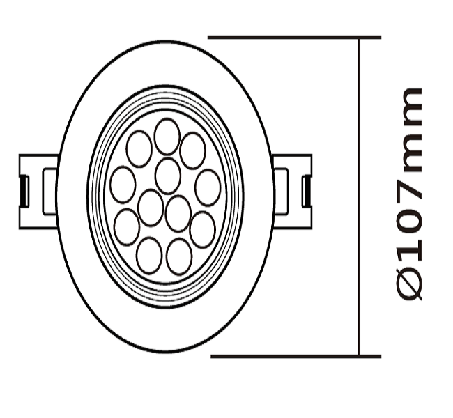 LED 9公分 閃耀水星可調崁燈