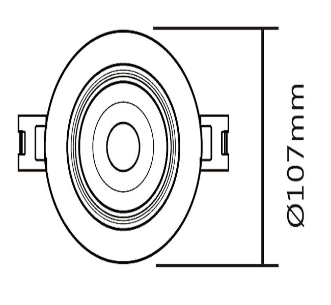 LED 9公分 導光水星可調崁燈
