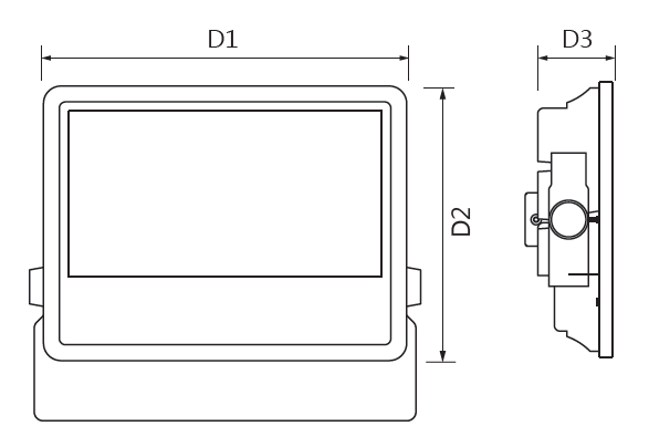 LED 30W 白光 投光燈