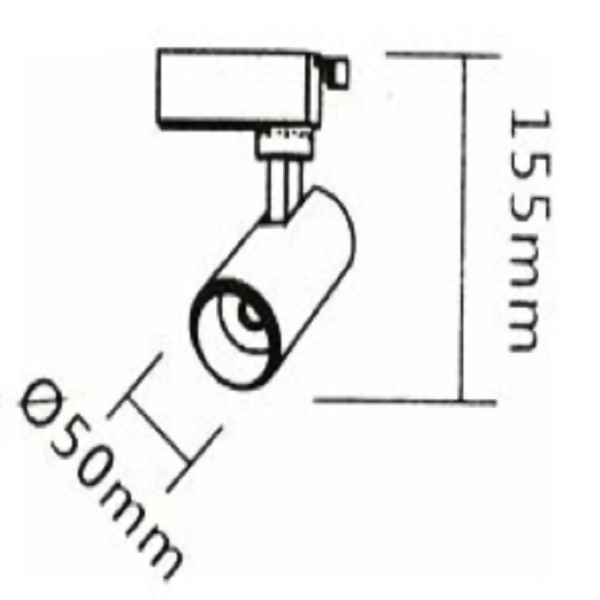 LED-天王星 7W 黑/白 軌道燈
