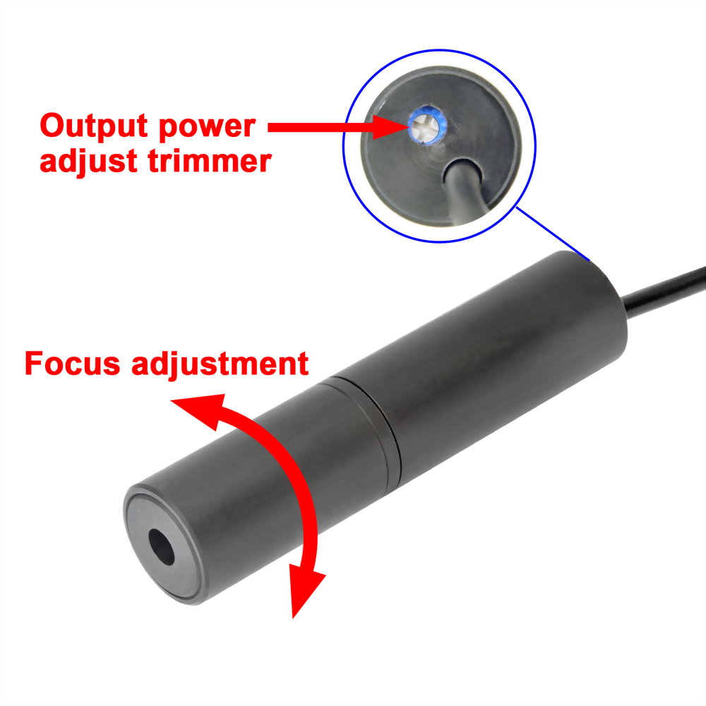 Focus & Output Power Adjustable Laser Module: VLM-520-96 LPA