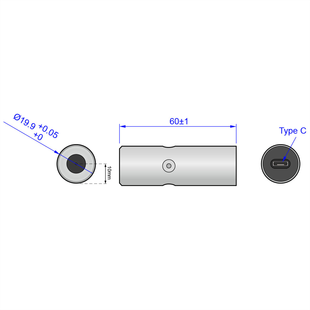 Green Dot Laser Module-CLM-520-02-3