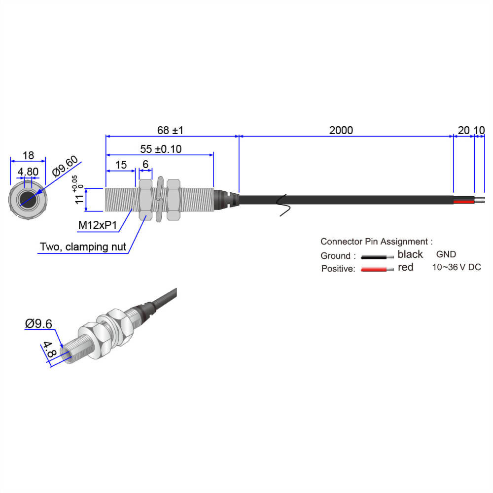 IR-Dot-Laser-Module-VLM-1050-70-3_10~36V laser, meet 12V laser, 24V laser and 30V laser industrial standard requirements IR-Dot-Laser-Module-VLM-1050-70-3_10~36V laser, meet 12V laser, 24V laser and 30V laser industrial standard requirements