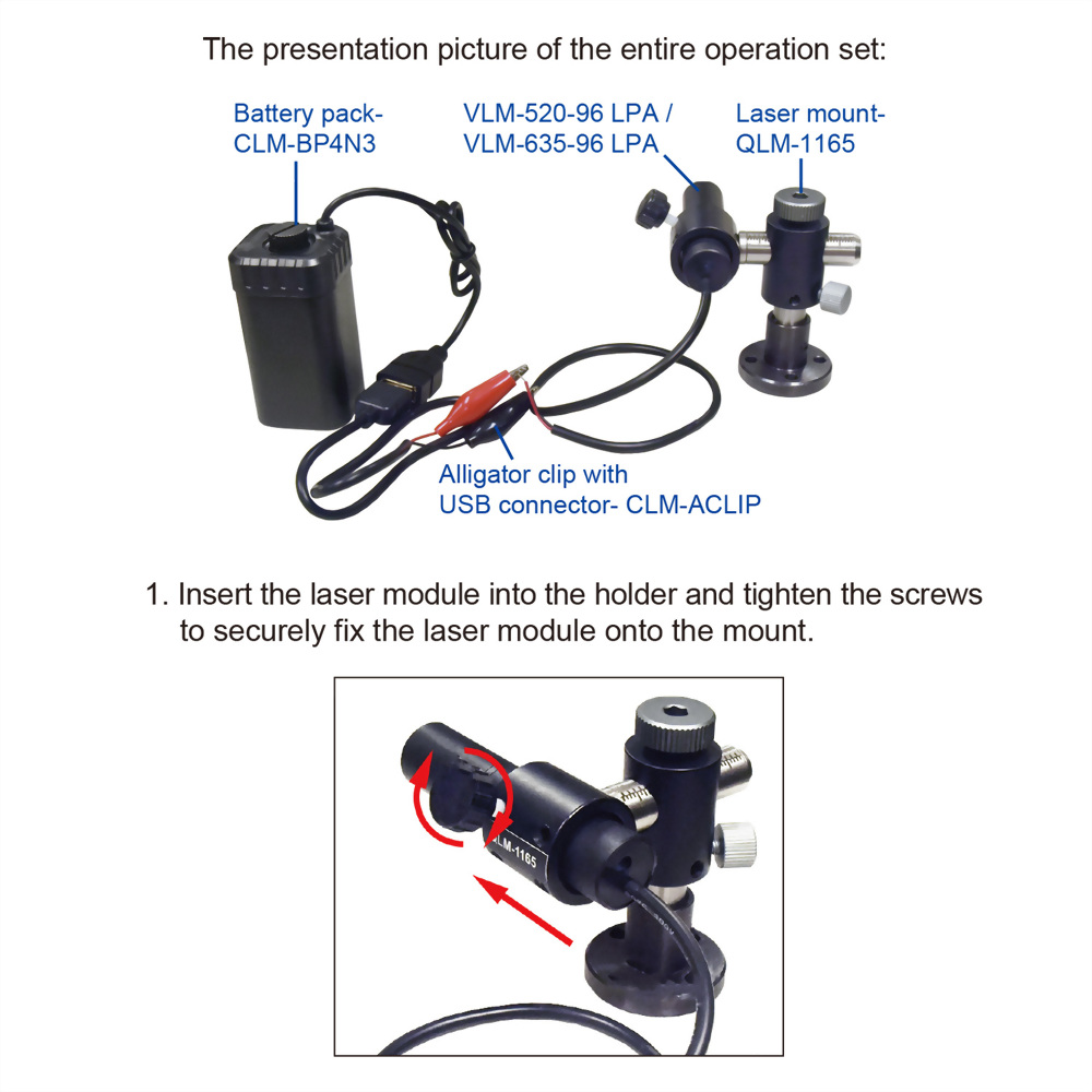 Focus & Output Power Adjustable Laser Module