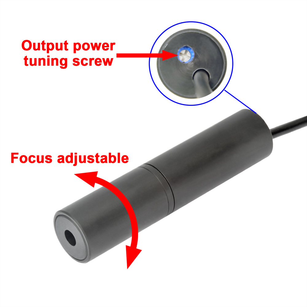 Focusable and Output Power Adjustable-Red Dot Laser Module-VLM-635-96-3