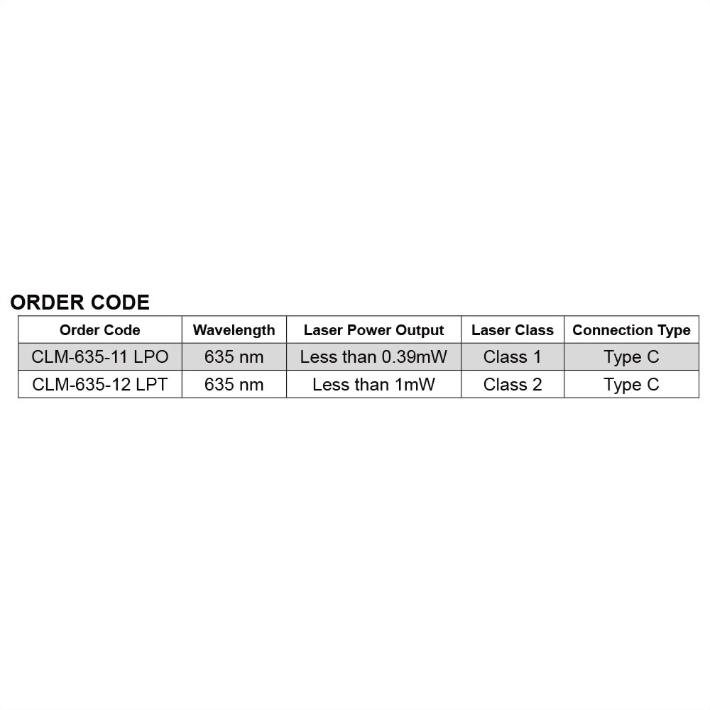 Red Dot Laser Module-CLM-635-12-8