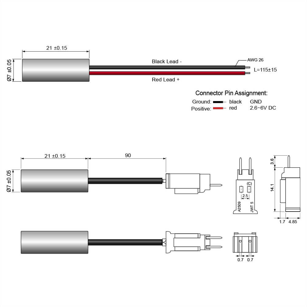 Red Dot Laser Module-VLM-650-03-6