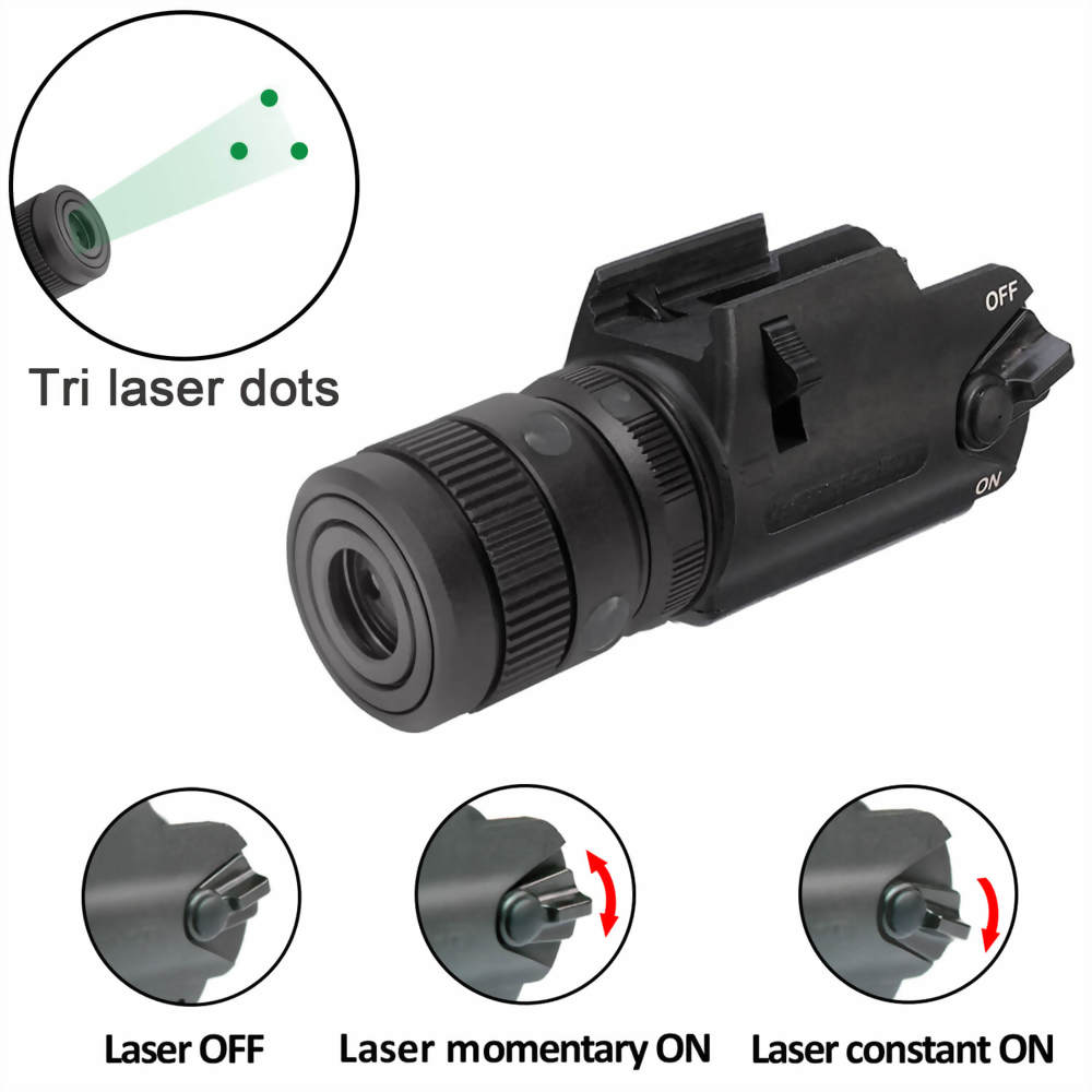 Green Tri-Beam Laser Sight