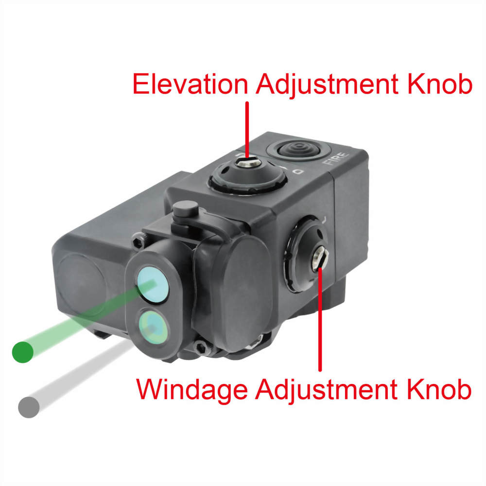 2-in-1 Green and IR Laser Aiming System