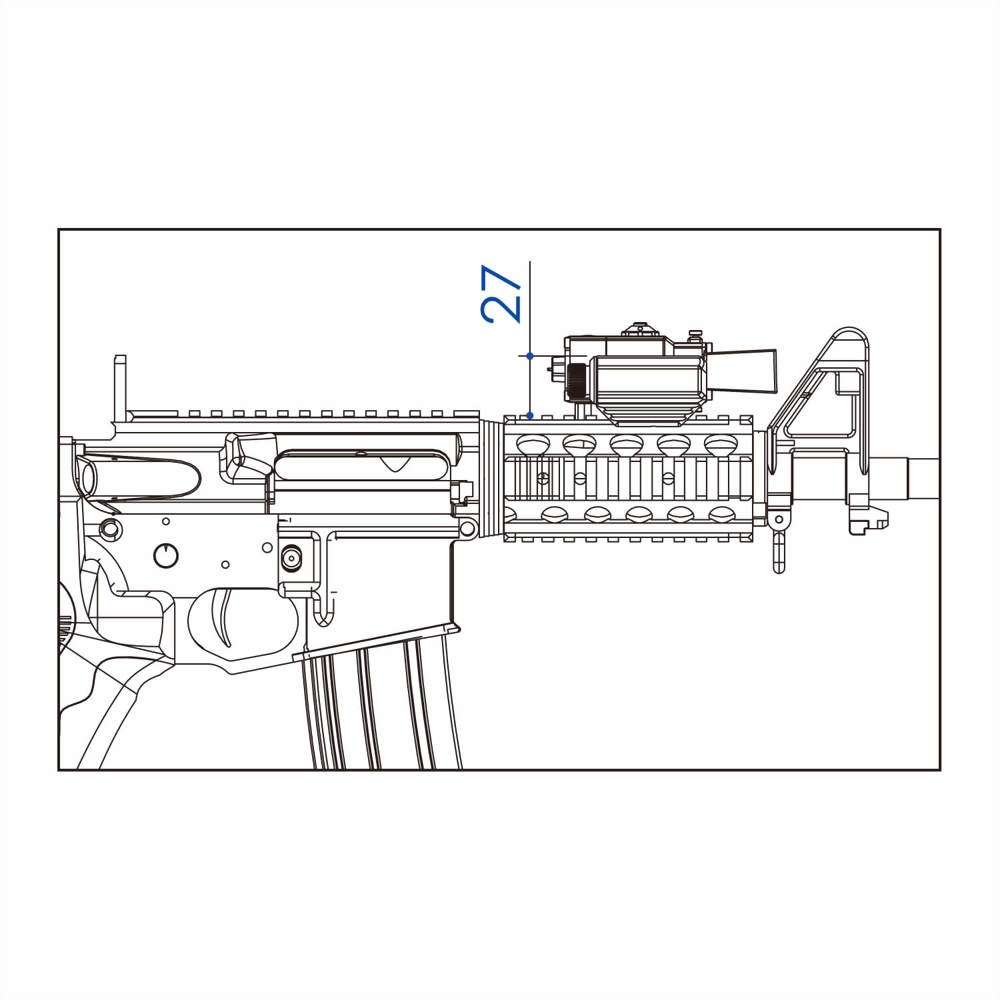 Machine Guns and Rifles IR Aiming Laser