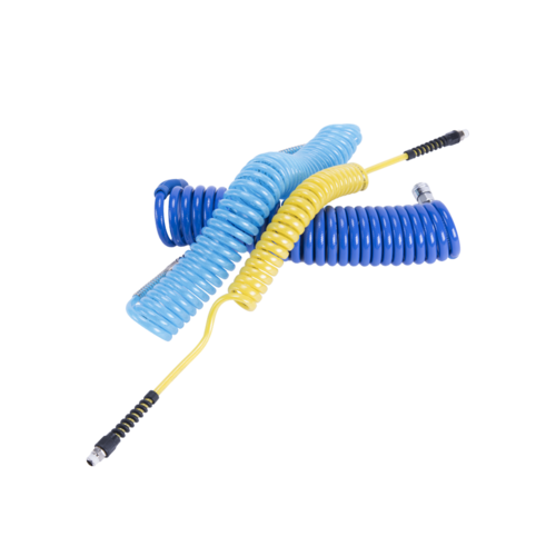Coiled Reinforced Polyurethane Air Hose Assemblies Coiled Reinforced Polyurethane Air Hose Assemblies