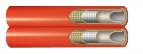 SAE 100R8雙併管不導電系列 (橘)