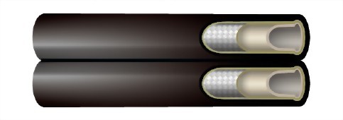 SAE 100R8雙併管系列 (黑)