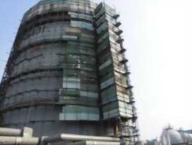 台灣中油-林園廠新三輕Q-701低壓乙烯冷凍槽檢修工作