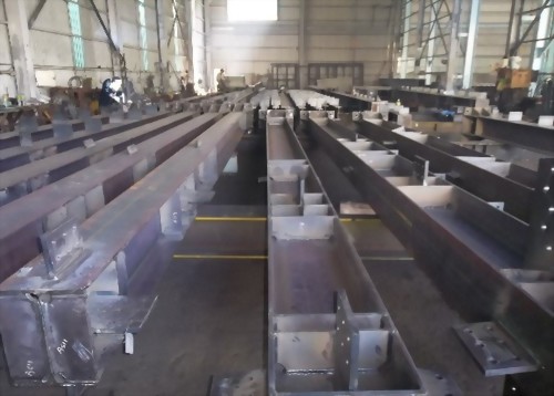 旗勝公司-廠房鋼構製作安裝工程-鋼構總重: 約450T