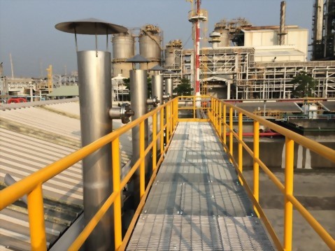 台灣拜耳材料科技-鍋爐煙囪採樣平台設計工程 (含土木基礎)