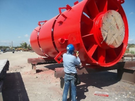 台灣中油大林廠-第二及第三燃燒塔spacer製作吊裝及管線工作