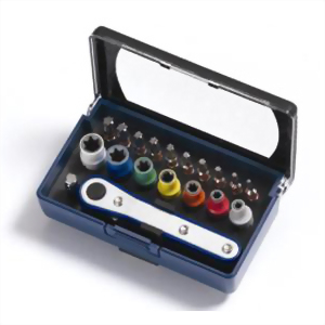 19PC 1/4"DR E SOCKET & BIT SET