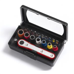 19PC 1/4"DR SOCKET & BIT SET