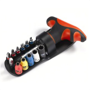 13PCS RATCHET SCREWDRIVER BIT & SOCKET SET