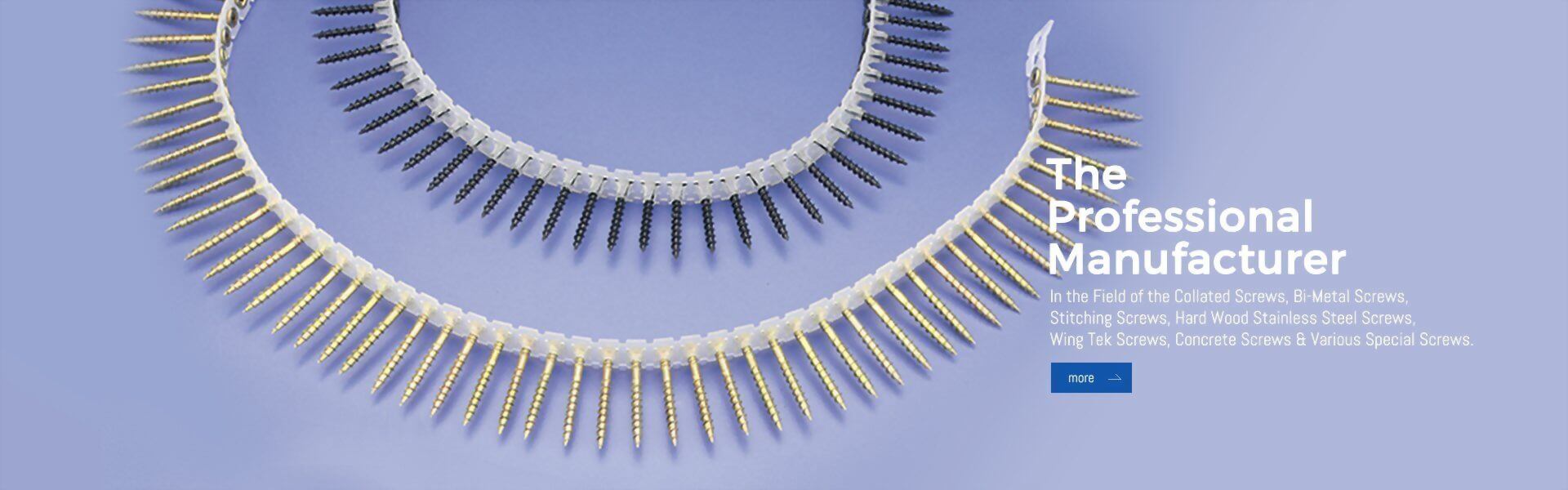 Screw Manufacturer Stitching Screw, Concrete Screw, BIMETAL SCREWS Ticho