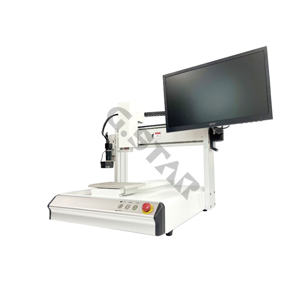 自動視覺動位點膠機