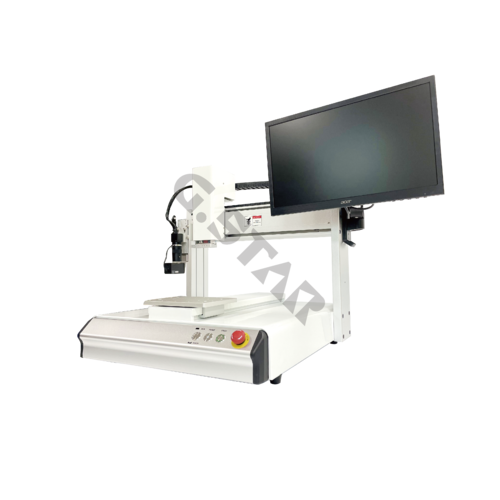 自動視覺動位點膠機