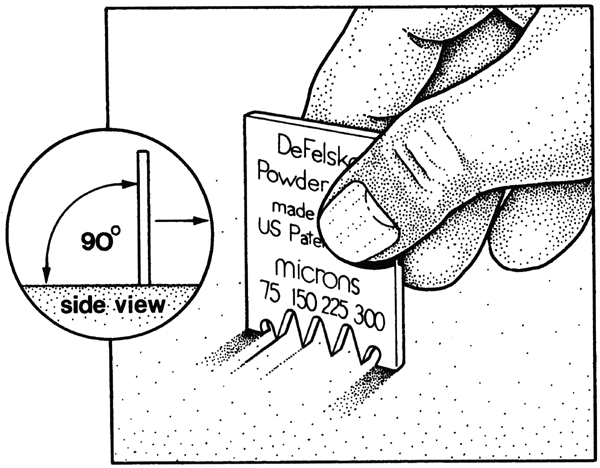 Powder Comb 粉體濕膜梳