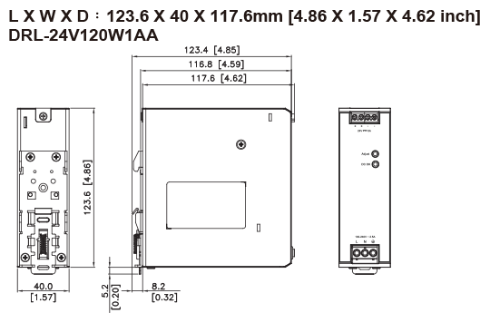 120W 24V 電源供應器