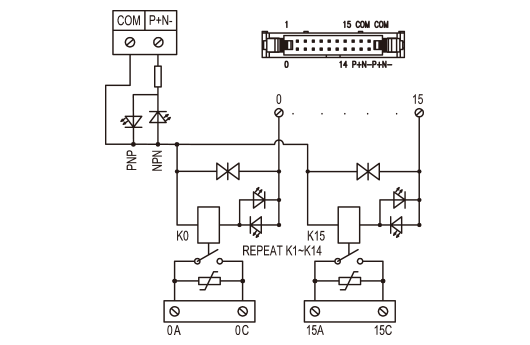 16P 5A 微型繼電器模組