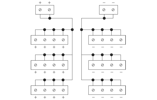 1進12出 電源分配模組