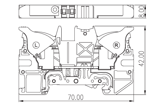 6mm接地端子台 (P-LUP)