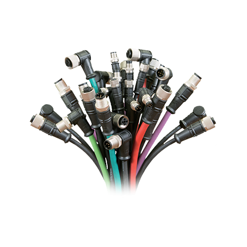 M12一般訊號帶線式圓形連接器