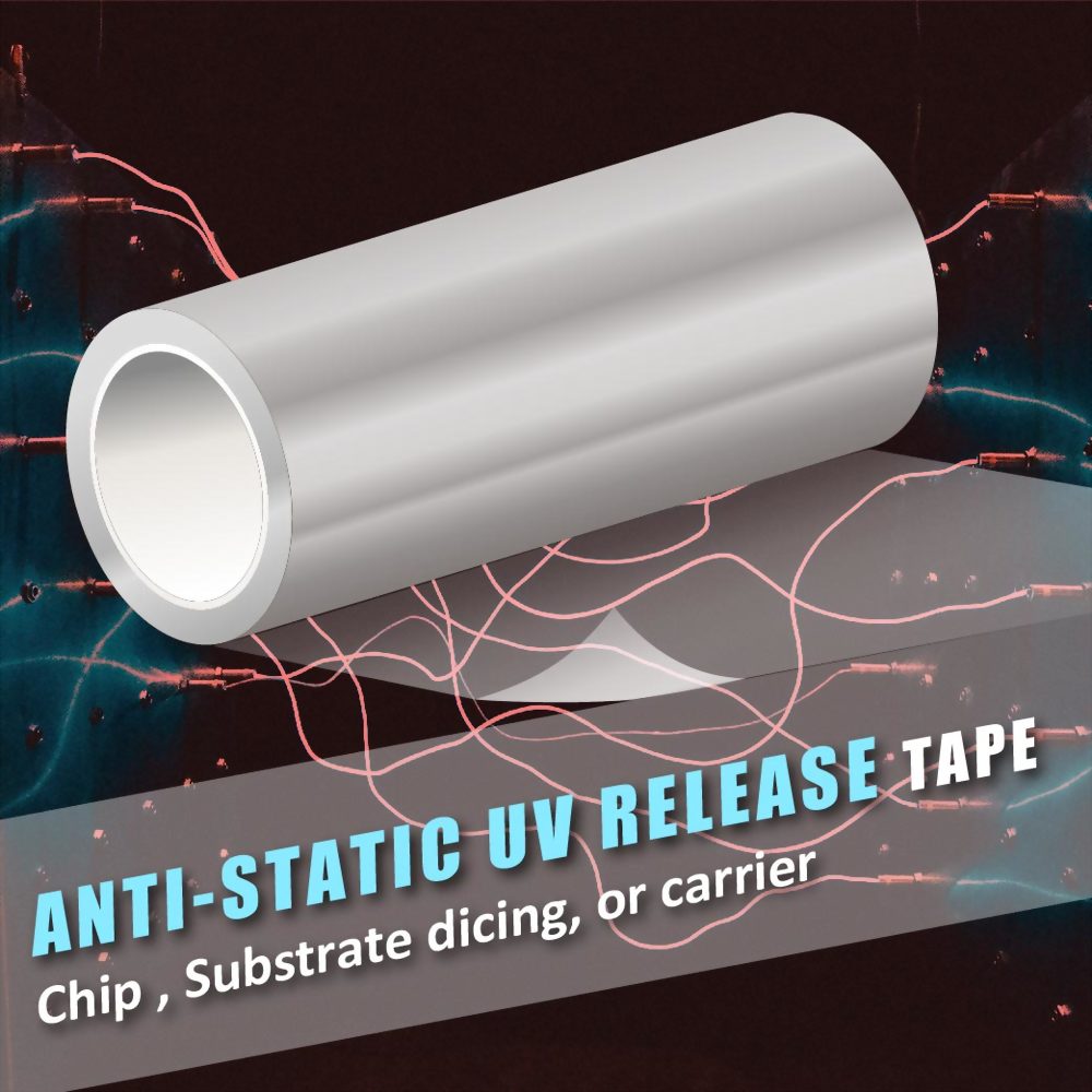 Anti-static UV release tape