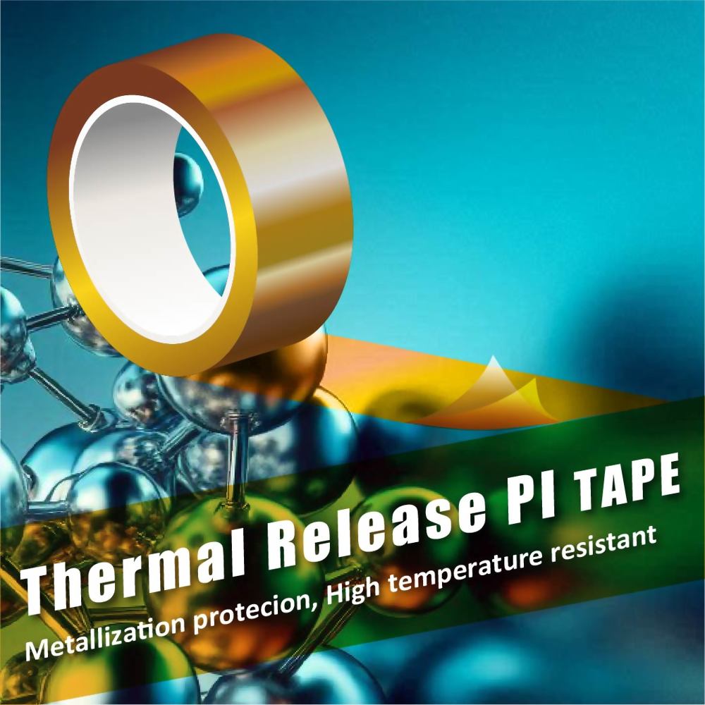 Thermal release PI tape