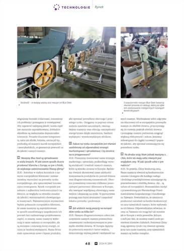 2024-08 BLUE STEEL was interviewed in TECHNOLOGIE GPD magazine