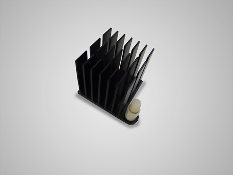 28L x 28W x 30mmH Aluminum Extrusion Heatsink