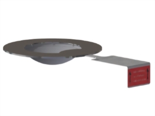 Reverse buckling bursting disc, Type U (circular-scored)