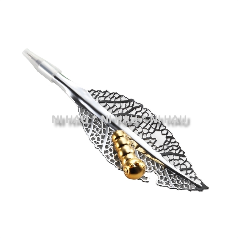 Leaf Pen with Cute Insect