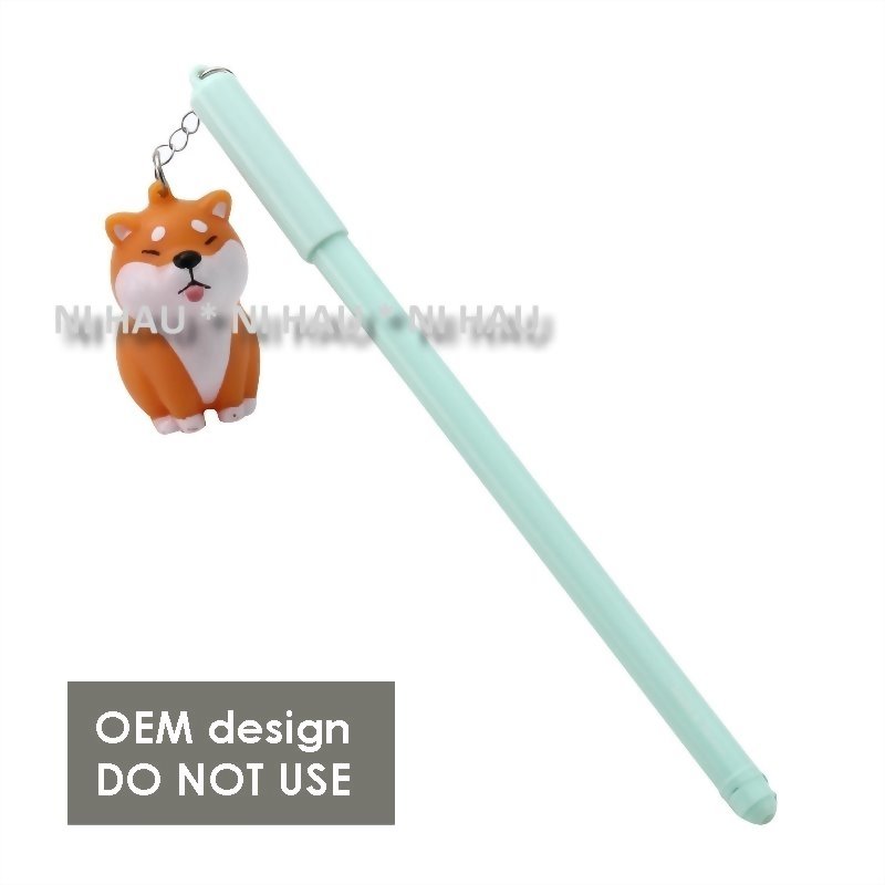 Gel Pen with Customized Squeaky Charm