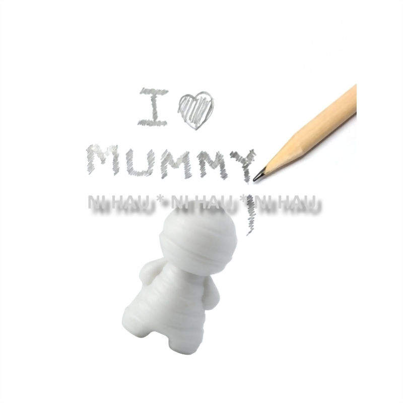 Phthalate free eraser, mummy eraser, halloween stationery, Ni Hau