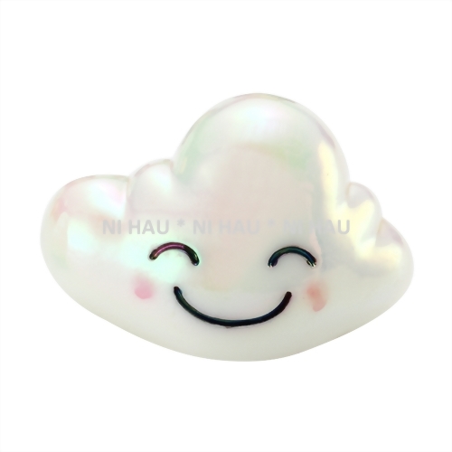 Smiley Cloud Lip Gloss Holographic Glitter Finish