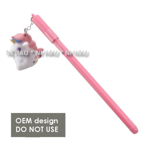Gel Pen with Customized Squeaky Charm