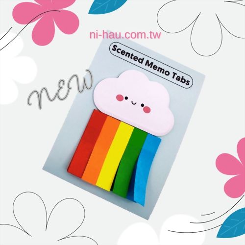Cloud & Rainbow Memo Tabs Set