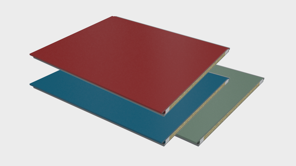 700.1000型 岩棉防火壁板(A) (可拆式一體成型)