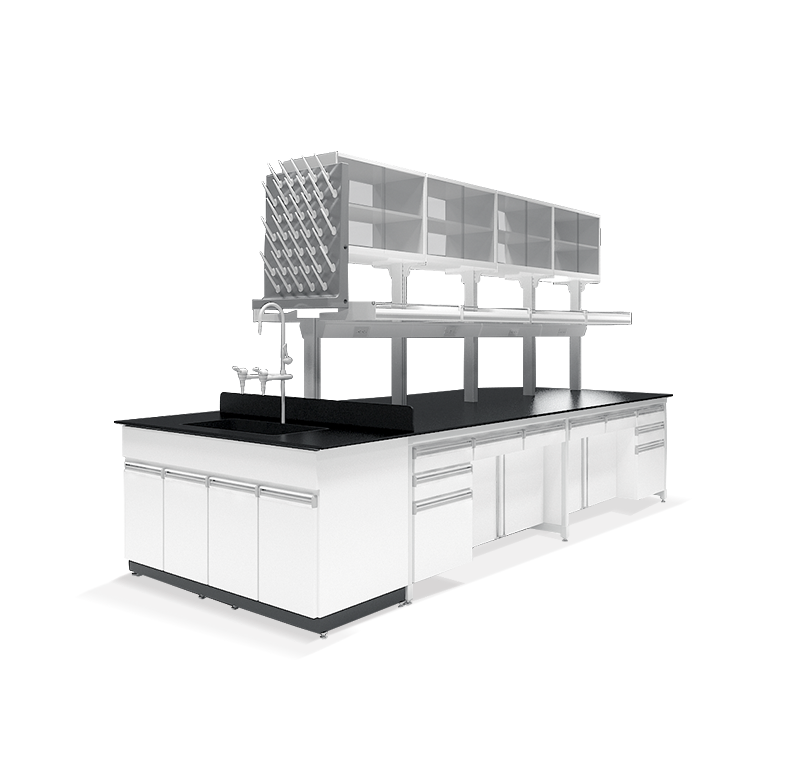 鋁鎂矽合金骨架中央實驗桌 KAI-A104