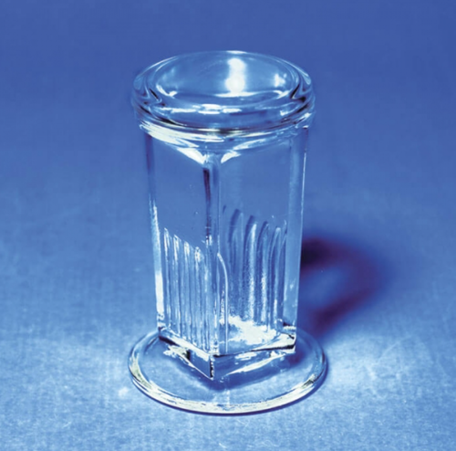 Staining jars (German-made round straight grooved glass)